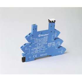 Support 6A 250V 220-240V AC/DC, série 34, à ressort, supp courant résiduel|Finder-FID93513240