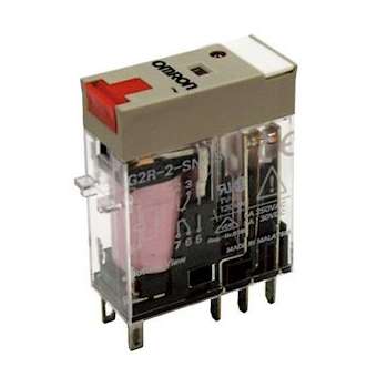 Relais compact, plaque d'identification, del, bt, 230vca 2rt 5a, socle|Omron electronics-OMRG2R-2-SNI230VAC(S)