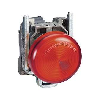 Harmony XB4 - voyant lumineux BA9s - D22 - rouge - direct 250V max - vis étrier|Schneider Electric-SCHXB4BV64