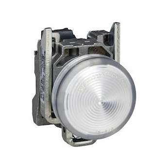 Harmony XB4 - voyant lumineux BA9s - D22 - blanc - direct 250V max - vis étrier|Schneider Electric-SCHXB4BV61