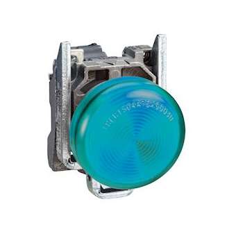 Harmony XB4 - voyant lumineux BA9s - D22 - vert - direct 250V max - vis étrier|Schneider Electric-SCHXB4BV63