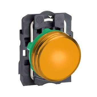 Harmony XB5 - voyant lumineux DEL - D22 - orange - 24V - vis étrier|Schneider Electric-SCHXB5AVB5