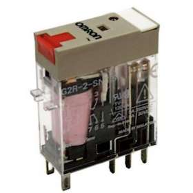 Relais compact, plaque d'identification, del, bt, 24vca, 2rt 5a, socle|Omron electronics-OMRG2R-2-SNI24VAC(S)