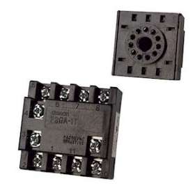 Socle 11 broches pour minuterie ou compteur, bornes à visser|Omron electronics-OMRP3GA-11