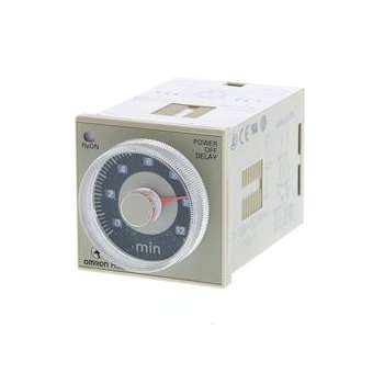 Temporisation, enfichable, 8 broches, 1/16din (48 x 48mm), activé/clignotement|Omron electronics-OMRH3CR-A8AC24-48-DC12-48