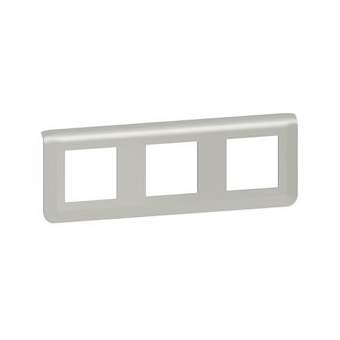 Plaque de finition horizontale Mosaic pour 3x2 modules alu|Legrand-LEG079306L