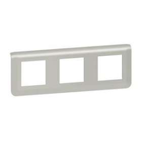 Plaque de finition horizontale Mosaic pour 3x2 modules alu|Legrand-LEG079306L