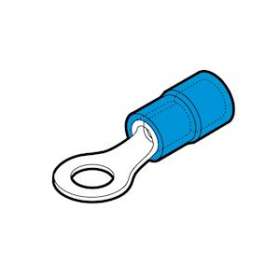 Cosse préisolée ronde bleue (1,5 à 2,5 mm²) - Diam. 5 mm en boite|Cembre-CMBBFM5BP