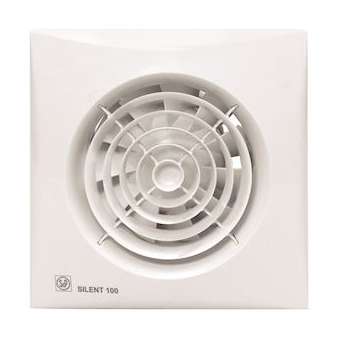 Aérateur, 95 m3/h, clapet anti-retour, moteur 230V, 8 W, D 100 mm|S&P France ( Unelvent )-UNE402884