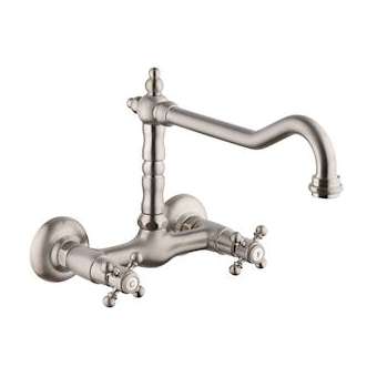 Mélangeur évier mural pvd grey acier|Paini france-PIN1875PW