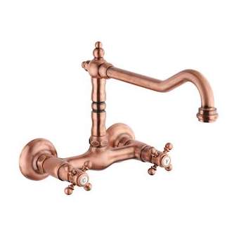 Mélangeur évier mural vieux cuivre|Paini france-PIN1875VC