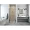 PAROI ATOUT 3 BATTANTE 80 VERRE TRANSPARENT PROFILE ARGENT BRILLANT