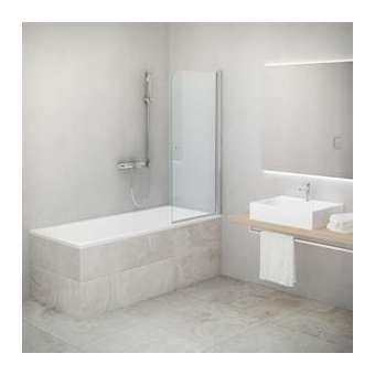 Paroi baignoire EQUI EIBAI L80 1.4M argent poli v.clair clean|Roth france-OTH1406000256
