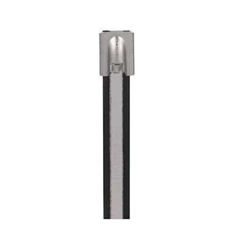 Collier MLTC inox 316 partiel. recouvert,362x7,9mm,Nylon 11 noir,1112N,Cdt:50|Panduit Composants Industriels-PNUMLTC4H-LP316