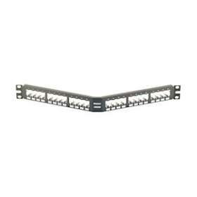 Patch Panel, 24 Port, Angled, All Metal,|-PUICPA24BLY