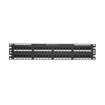 Punchdown Patch Panel, Cat 6A, Flat, 48|-PUIDP486X88TGY