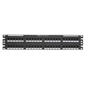 Punchdown Patch Panel, Cat 6A, Flat, 48|-PUIDP486X88TGY