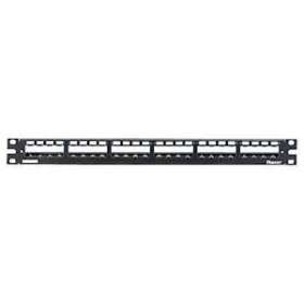 24-Port All Metal Modular Patch Panel|-PUICP24WSLGY