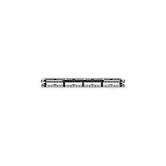 QN All Metal Patch Panel, Flat, 24 Port,|-PUIQSP24BL