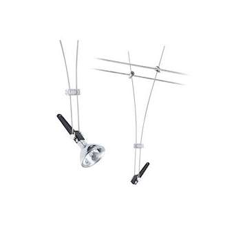 Système Câble Light&Easy Spot Comet max,1x50W GU5,3 Chrome 12V Métal|Paulmann-PUA9711229