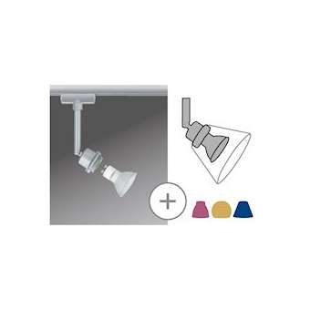 Spot LED DecoSystems Urail 1x3,5W GZ10 230V chrome mat métal|Paulmann-PUA95182