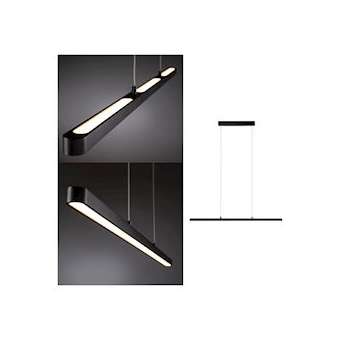 Suspension Lento grad LED 1x42W Noir/ Alu 230V Aluminium/Synthétique|Paulmann-PUA79693
