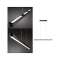 Suspension Lento grad LED 1x42W Noir/ Alu 230V Aluminium/Synthétique