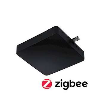 Alimen. milieu URail ZigBee 150W LED Noir dép 230V plastique|Paulmann-PUA96819