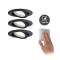 Kit Encastré 3-stepdim orienta. LED 3x6W 3000K 230V Noir mat/plastique
