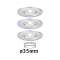 Enc Nova mini Coin rond fixe IP44 LED 3x4W 310lm chrome/Alu|Paulmann-PUA94303