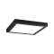 Pan LED WallCeiling Abia 300x300mm 22W Noir mat 230V plastique