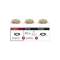 ENC Choose 3 spots orientables max 3x10W 230V 51mm laiton bros alu|Paulmann-PUA92489