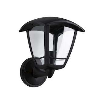 Applique extérieure 230V Classic Curved IP44 E27 Verre clair/Noir sans ampoule|Paulmann-PUA94391