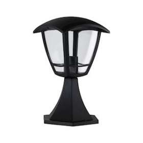 Culot extérieur 230V Classic Curved IP44 E27 Verre clair/Noir sans ampoule|Paulmann-PUA94393