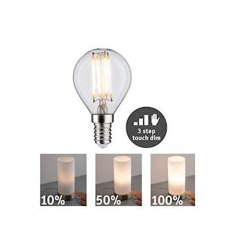 LED Fil sph 432lm E14 Clair touch dim 230V|Paulmann-PUA28739