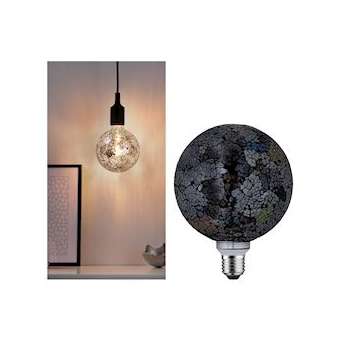 LED G125 Miracle Mosaic 470lm black grd E27 2700K 230V|Paulmann-PUA28746