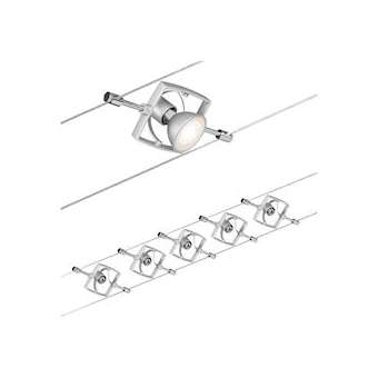 Système Câble Set Mac II max, 5x10W GU5,3 Chrome 230/12V 60VA Métal/Plast|Paulmann-PUA94133