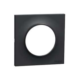 Odace Styl, plaque Anthracite 1 poste|Schneider Electric-SCHS540702