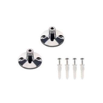 TENSEO, support mural 3 cm, intérieur, pour câble tendu T.B.T, chrome, 2 pièces|SLV-DC5186302