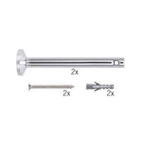 Syst,Câble L&E Renvoi d'angle/Support tubes à visser 1 paire 165mm Chrome|Paulmann-PUA17824