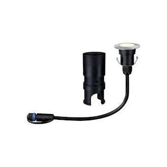 Extérieur Plug & Shine encastré sol 2,5W IP65 3000K 24V 55mm argt acier inox|Paulmann-PUA93951