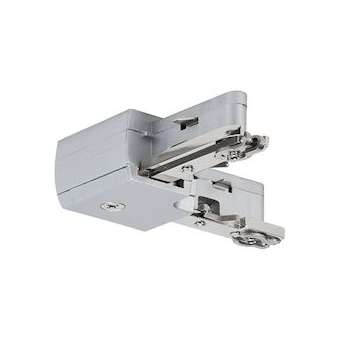 URail Système Light&Easy L-Connecteur rigide Chrome mate 230V Métal|Paulmann-PUA97648