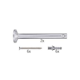 Syst,Câble L&E Renvoi d'angle/Support tubes à visser 1 paire 165mm Chrome|Paulmann-PUA17806