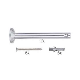 Syst,Câble L&E Renvoi d'angle/Support tubes à visser 1 paire 165mm Chrome|Paulmann-PUA17806