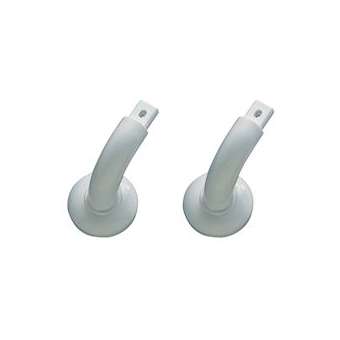 Coude de départ la paire, 110 x 96 mm, polyamide injecté blanc, tube D 33 mm|Pellet asc-PT4046400