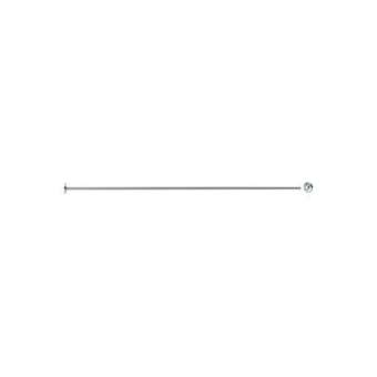 Porte-rideau droit recoupable 1200 mm, tube laiton chromé D 16x0,5 mm, 2 embase|Pellet asc-PT4004014