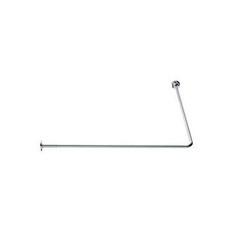 Porte-rideau d'angle 90DEG 1200 x 800 mm, tube laiton chromé D 16 mm, 2 embases|Pellet asc-PT4004115