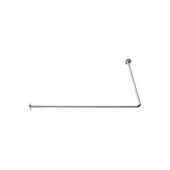 Porte-rideau d'angle 90DEG 1000 x 1000 mm, tube laiton chromé D 16 mm, 2 embase|Pellet asc-PT4004114