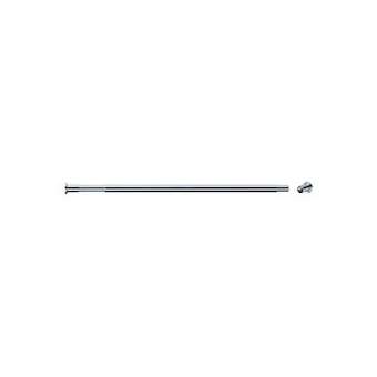 Porte-rideau droit extensible 580 à 900 mm, laiton chromé D 20 mm, embases, vis|Pellet asc-PT4004641