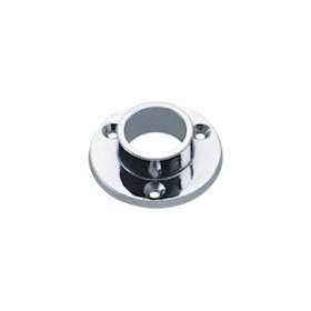 Embase D 50 mm pour porte-rideaux D 20 mm, zamak chromé, 3 trous de fixation|Pellet asc-PT4004704